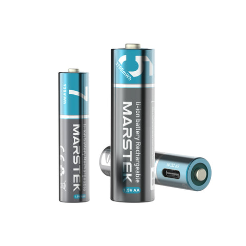 MARSTEK USB-C Li-ion AA & AAA Battery