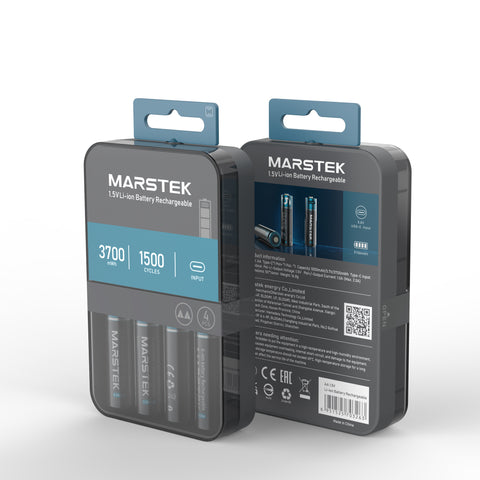 MARSTEK USB-C Li-ion AA & AAA Battery